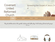 Tablet Screenshot of covenant-urc.net